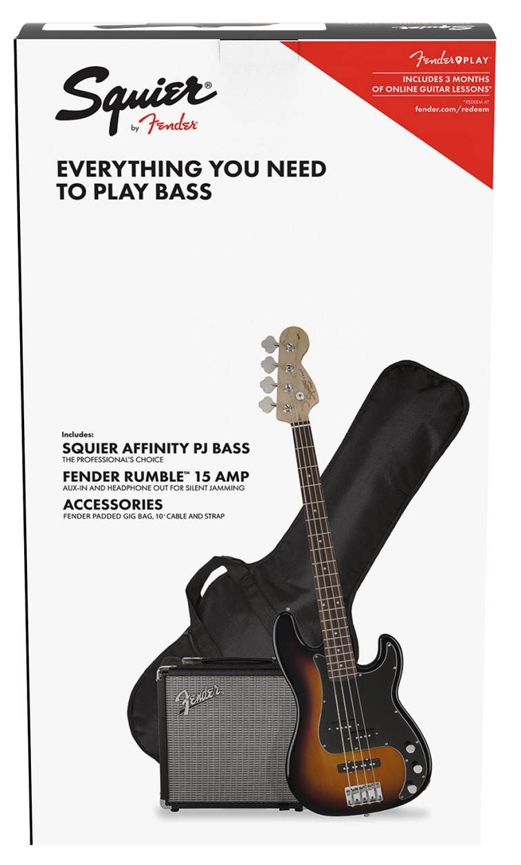 Imagem de Conjunto de  Baixo Eléctrico Fender SQ Affinity PJ BSB ICS20030854