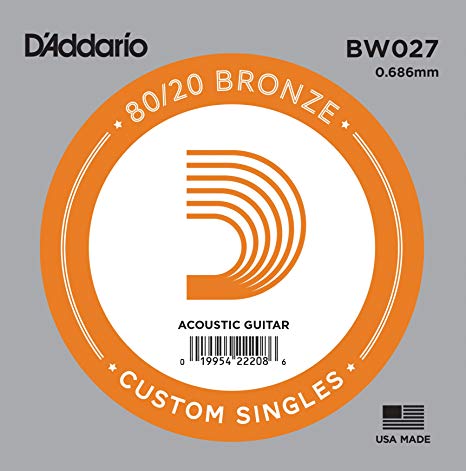 Imagem de Corda para Guitarra Acústica D'addario .027 BW027
