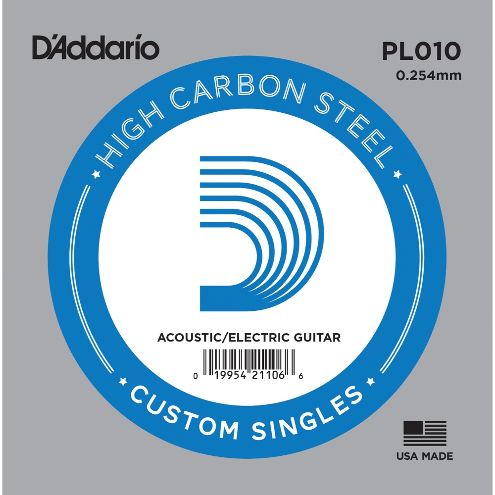 Imagem de Corda para Guitarra Acústica/Electrica D'addario .010 PL010