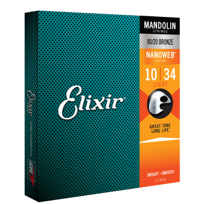 Imagem de Jogo Cordas para Bandolim Elixir 80/20 Bronze 11500