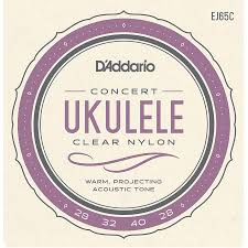 Imagem de Jogo Cordas para Ukulele D'Addario Concert EJ65C