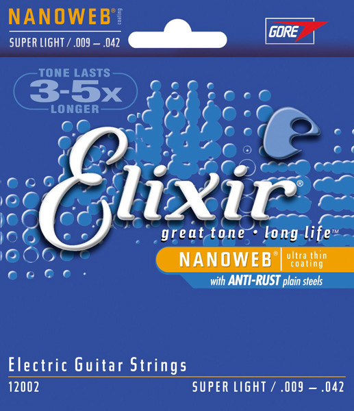 Imagem de Jogo Cordas para Guitarra Elétrica Elixir .009 12002
