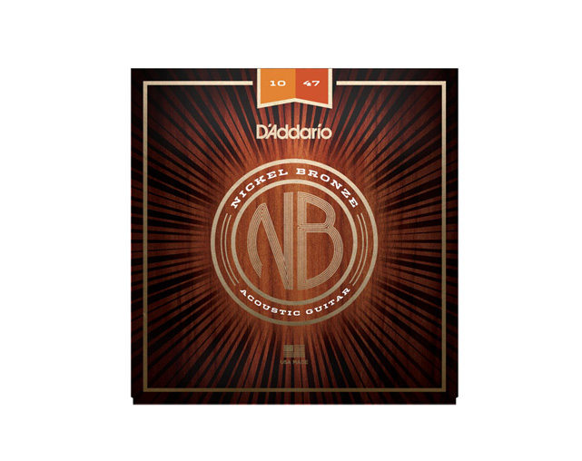 Imagem de Jogo Cordas para Guitarra Acústica D'Addario .010 Niquel Bronze NB1047