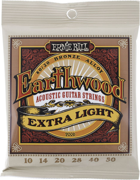 Imagem de Jogo Cordas para Guitarra Acústica Ernie Ball .010 80/20 Bronze Alloy 2006