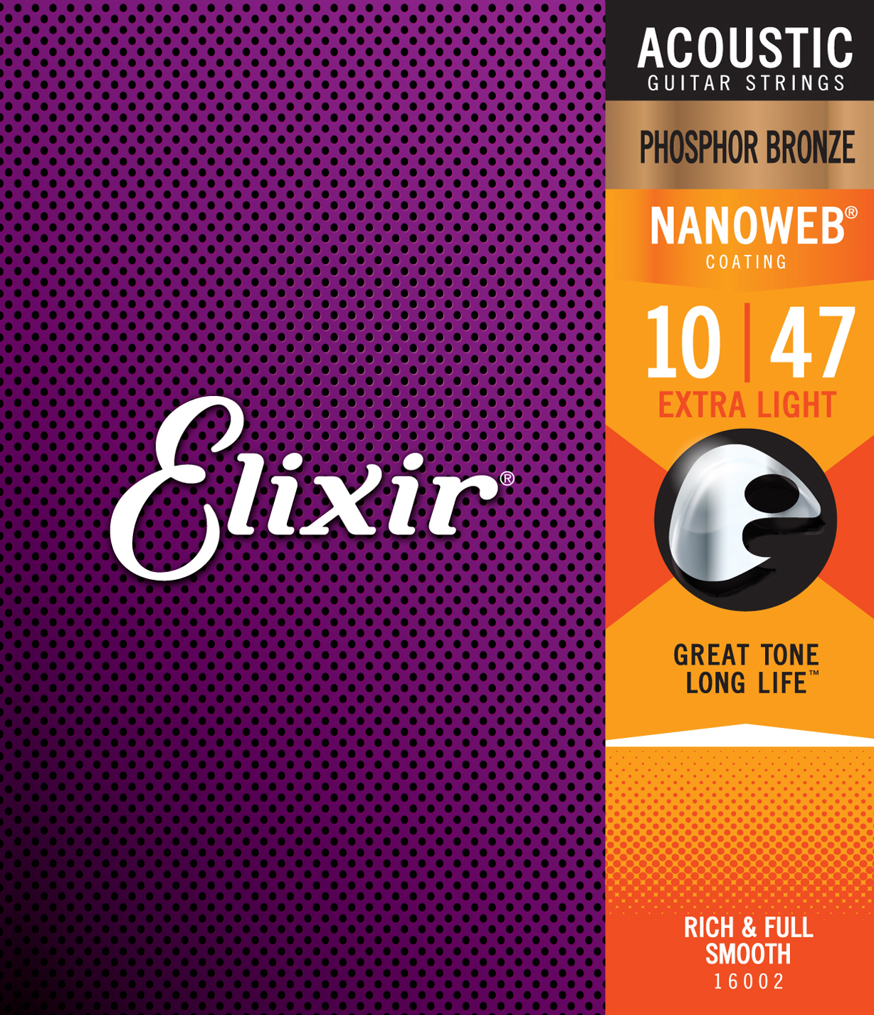 Imagem de Jogo Cordas para Guitarra Acústica Elixir .010 Phosphor Bronze 16002
