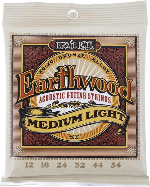 Imagem de Jogo Cordas para Guitarra Acústica Ernie Ball .012 80/20 Bronze Alloy 2003