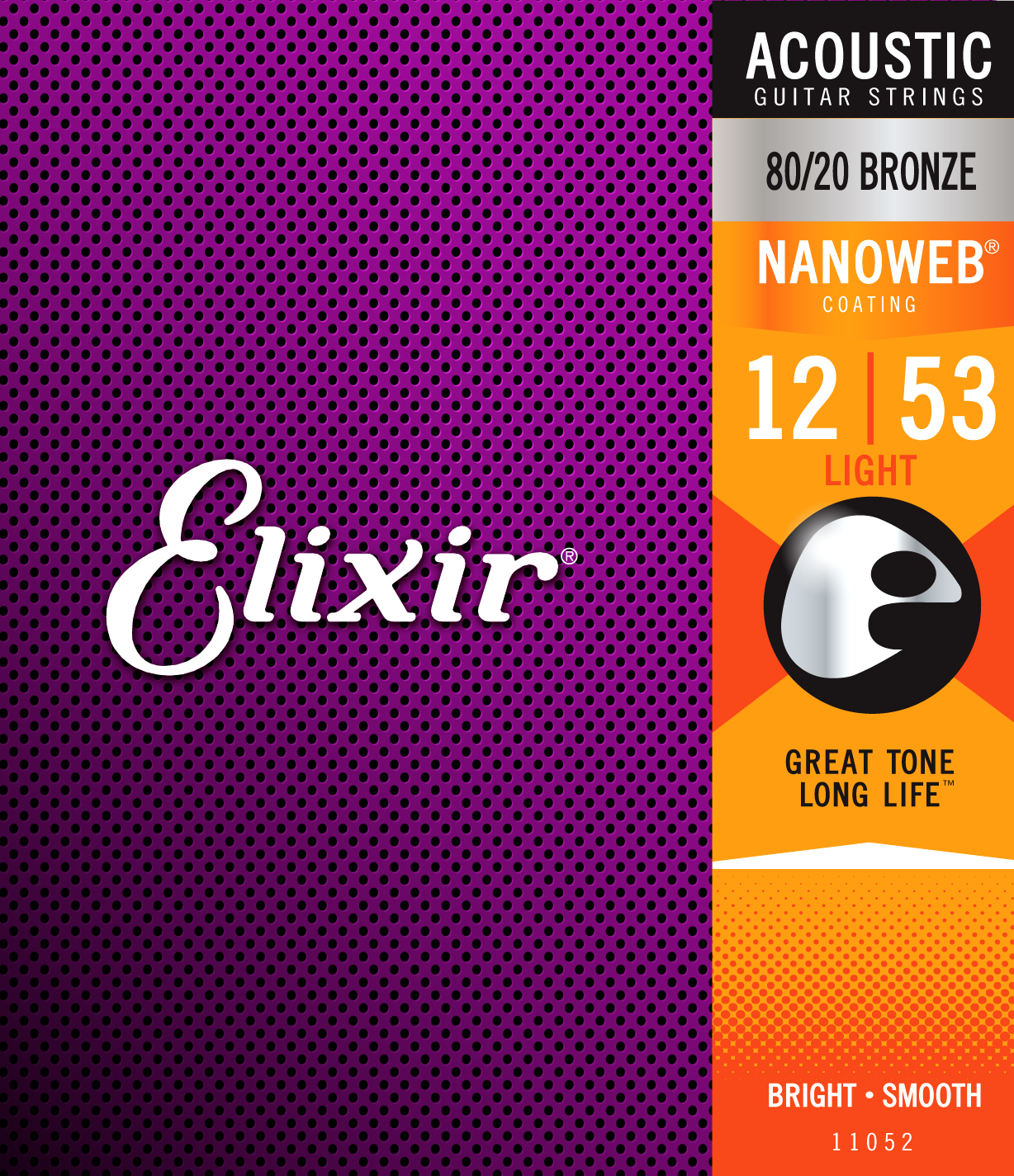 Imagem de Jogo Cordas para Guitarra Acústica Elixir .012 80/20 Bronze 11052