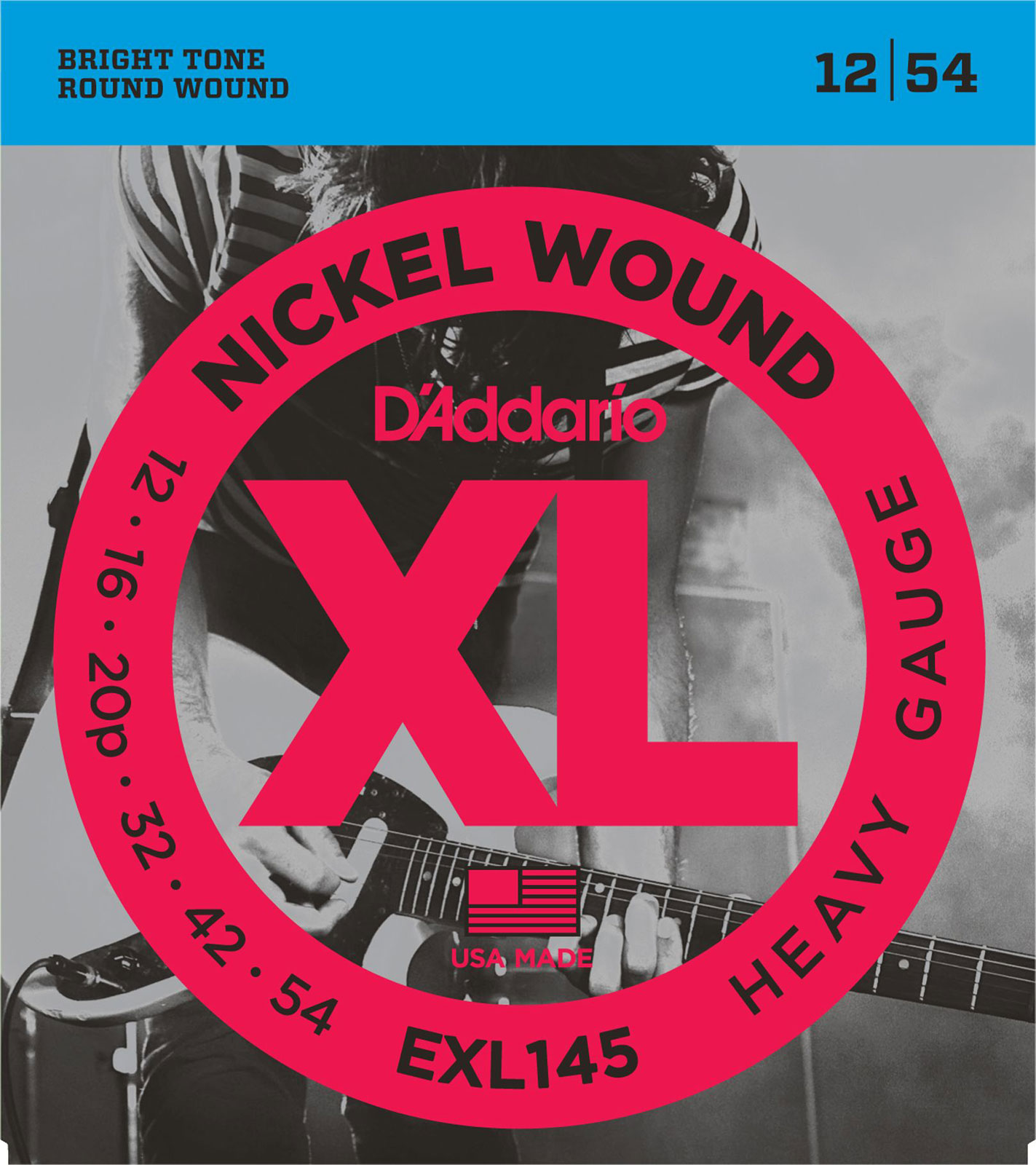 Imagem de Jogo Cordas para Guitarra Elétrica D'Addario .012 EXL145
