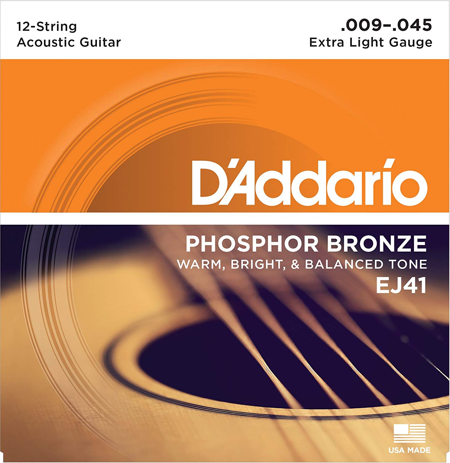Imagem de Jogo Cordas para Guitarra Acústica 12 Cordas D'Addario EJ41