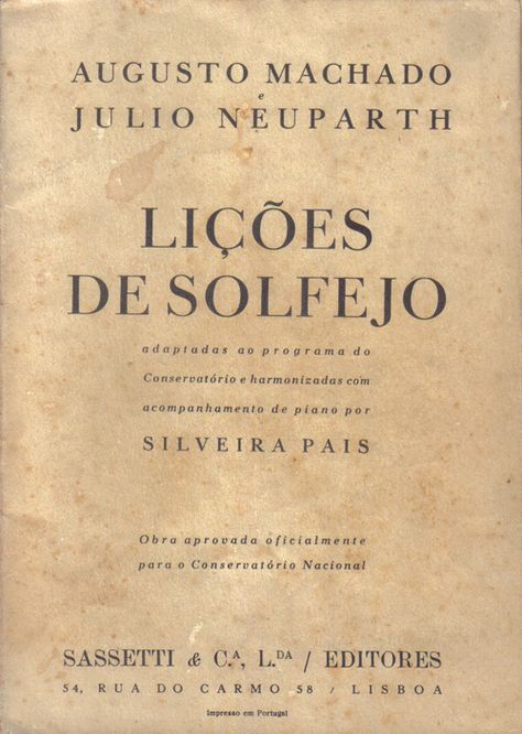 Imagem de Livro Lições de Solfejo SASSETTI
